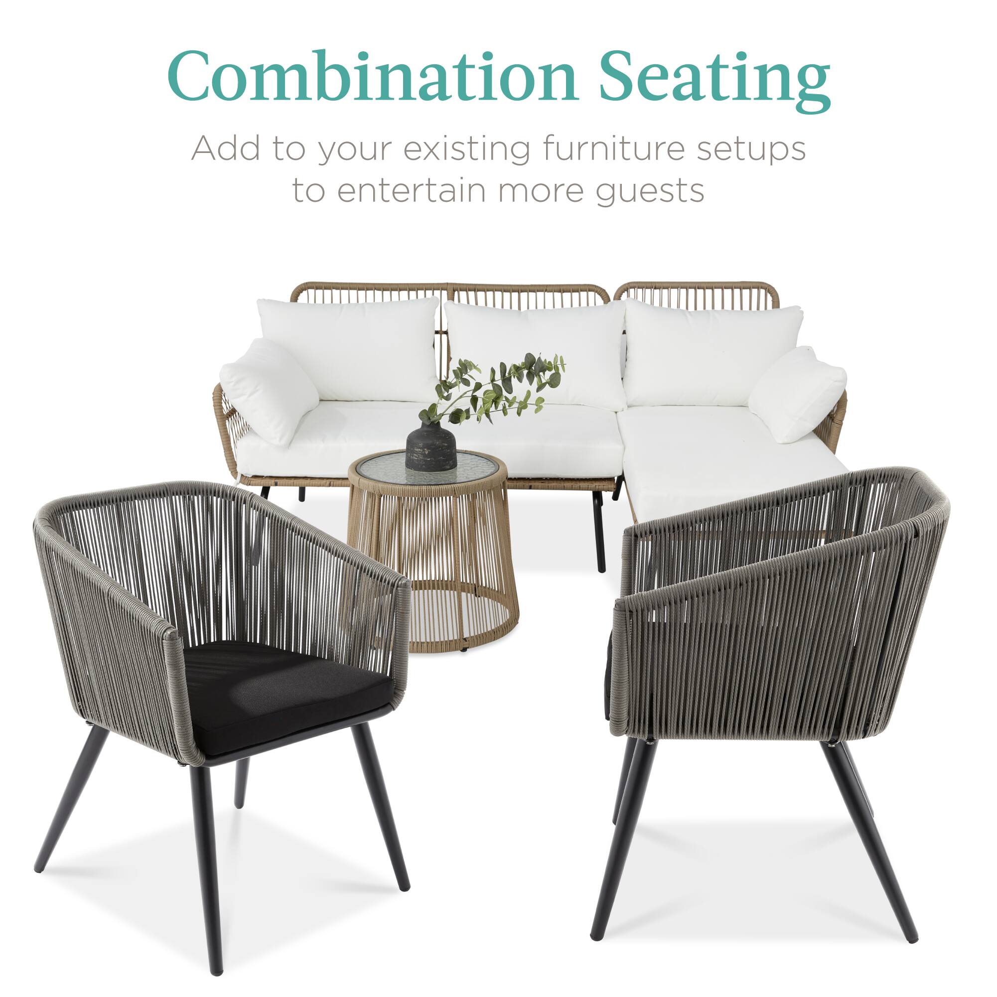 Combination Seating

Add to your existing furniture setups to entertain more guests
