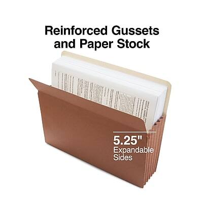 Reinforced Gussets and Paper Stock

5.25" Expandable Sides