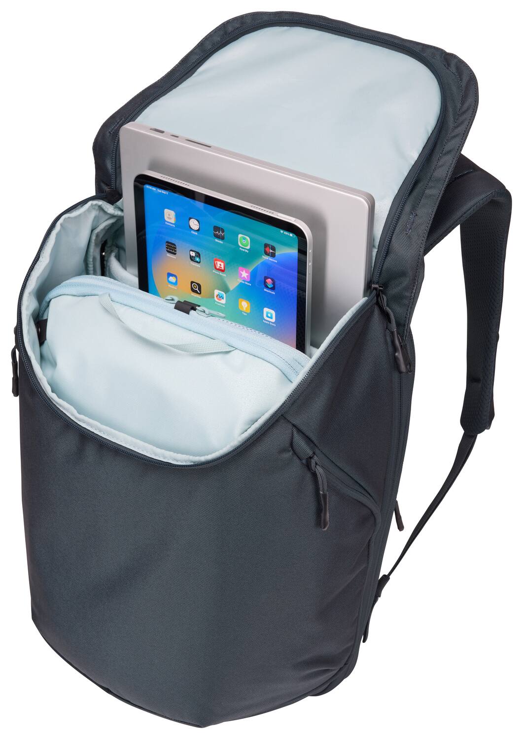 Alt View 1. Thule - Subterra 2 Travel Backpack 26L - Dark Slate.