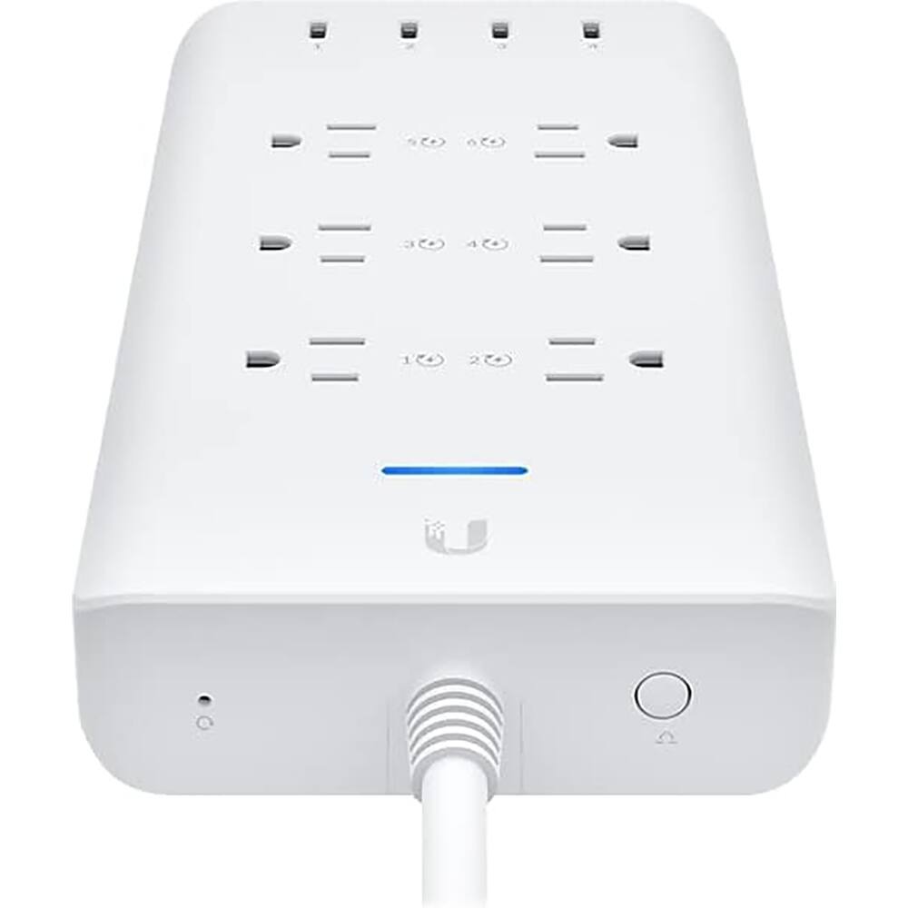 Alt View 4. Ubiquiti - Smart Power Strip 6 Port USP-Strip-US - White.