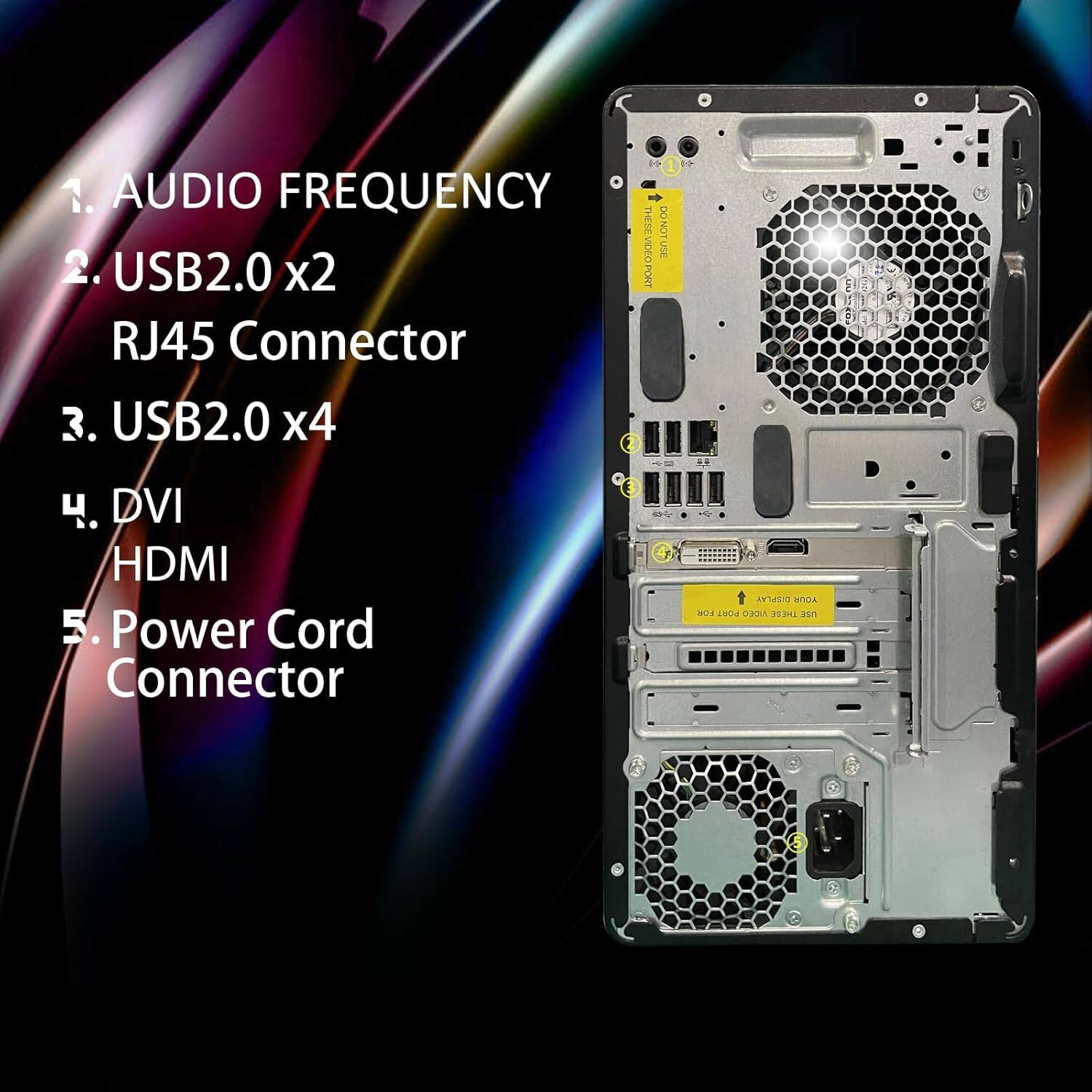 Dell Refurbished Excellent HP RGB Gaming Desktop PC, Intel Core I5
