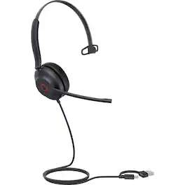 Yealink USB Wired Headset - Red