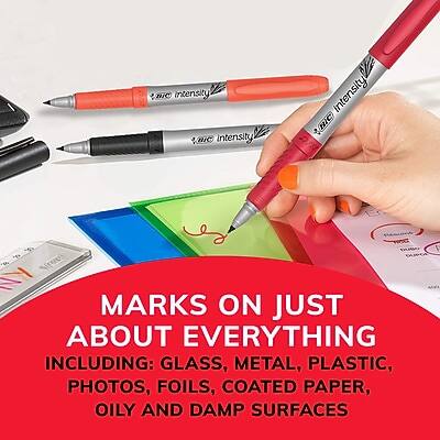 100 intensity VOIG intensity.  
BIC) intensity  
DUIO 7 DUPOL KN  
MARKS ON JUST ABOUT EVERYTHING INCLUDING: GLASS, METAL, PLASTIC, PHOTOS, FOILS, COATED PAPER, OILY AND DAMP SURFACES