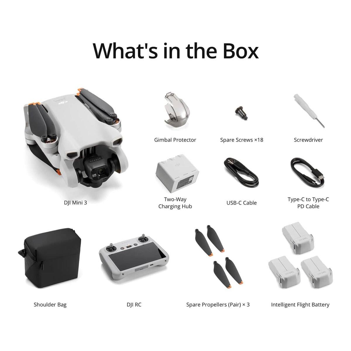 Bundle DJI Mini 3 Fly More Combo with RC CP.MA.00000613.01 - Best Buy