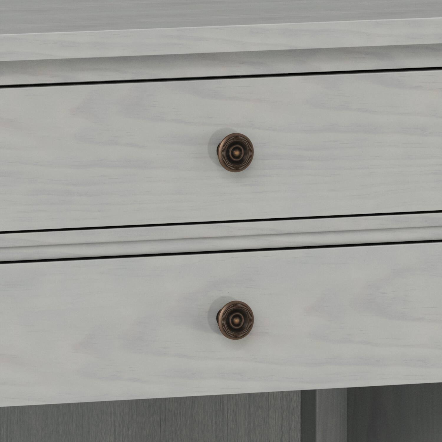 Alt View 8. Simpli Home - Carlton SOLID WOOD 24 inch Wide Contemporary Bedside Nightstand Table in Fog Grey - Fog Grey.