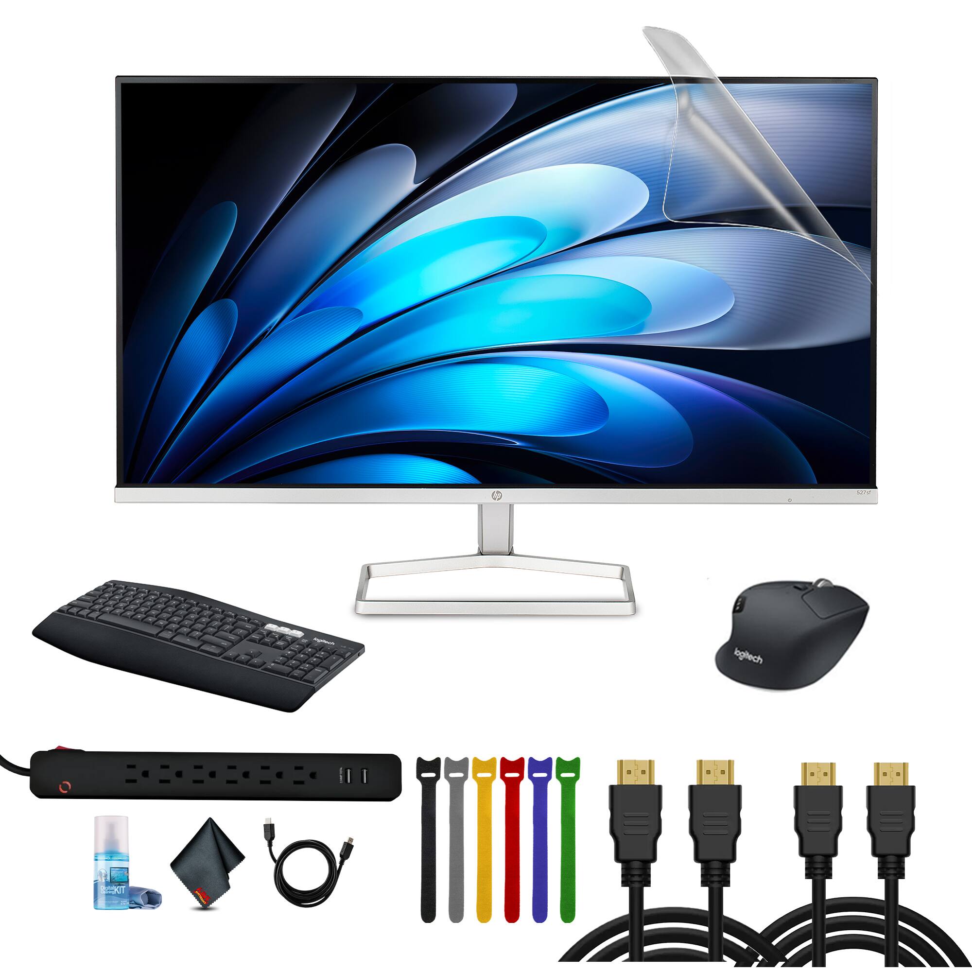 Front. HP - HP 527SF 27" 16:9 FHD 1080p IPS Slim Monitor Bundle.