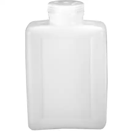 Front. Nalgene - Nalgene HDPE Plastic Wide Mouth Rectangular Storage Bottle - 64 oz. -Clear.