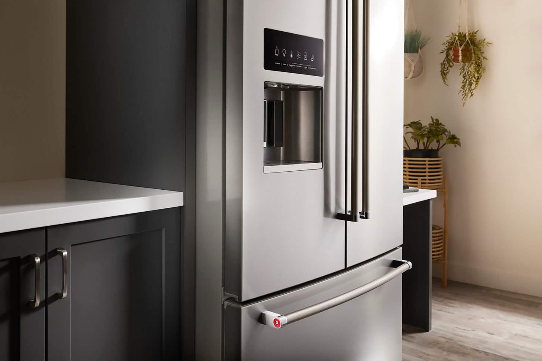 Alt View 23. KitchenAid - KitchenAid - 26.8 Cu. Ft. Standard-Depth French Door Refrigerator with Exterior Ice and Water Dispenser - Stainless Steel with PrintShield Finish.