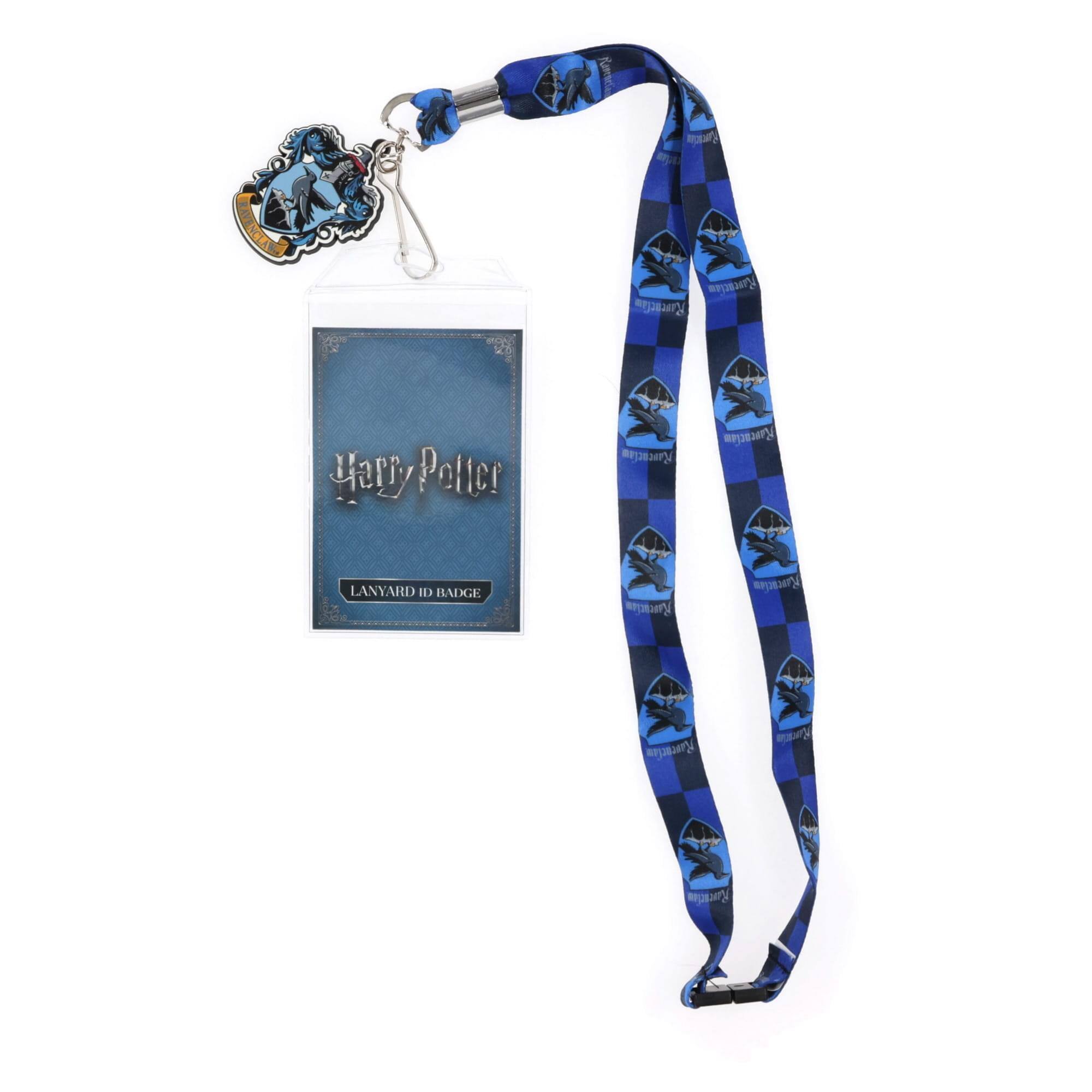 Silver Buffalo - Harry Potter Ravenclaw 22-Inch Lanyard With ID Badge Holder and Crest Charm - Blue