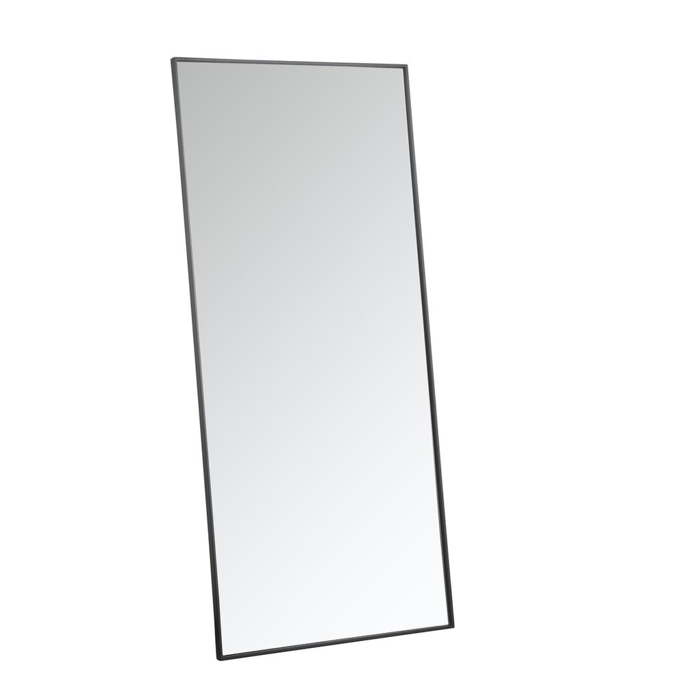 Alt View 6. Elegant Decor - Metal frame rectangle mirror 30 inch in Black - Black.