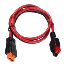 Unique Bargains - 600VDC XT60i Extension Cable, XT60i Female to Battery Connector for RC/Solar/Power Station - Red and Black