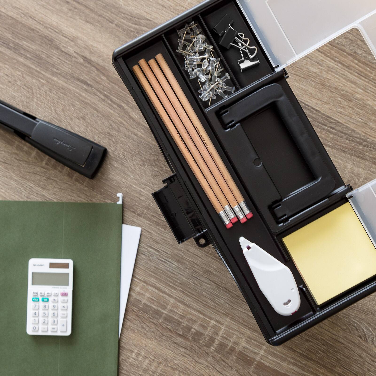 Alt View 7. IRIS USA - IRIS USA Portable Letter Size File Box with Handle for Hanging Folders.