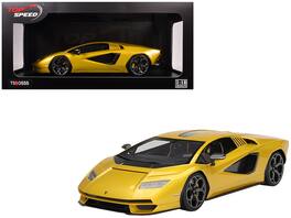 Lamborghini Countach LPI 800-4 New Giallo Orion 1/18 Model Car by Top Speed - Gold Metallic