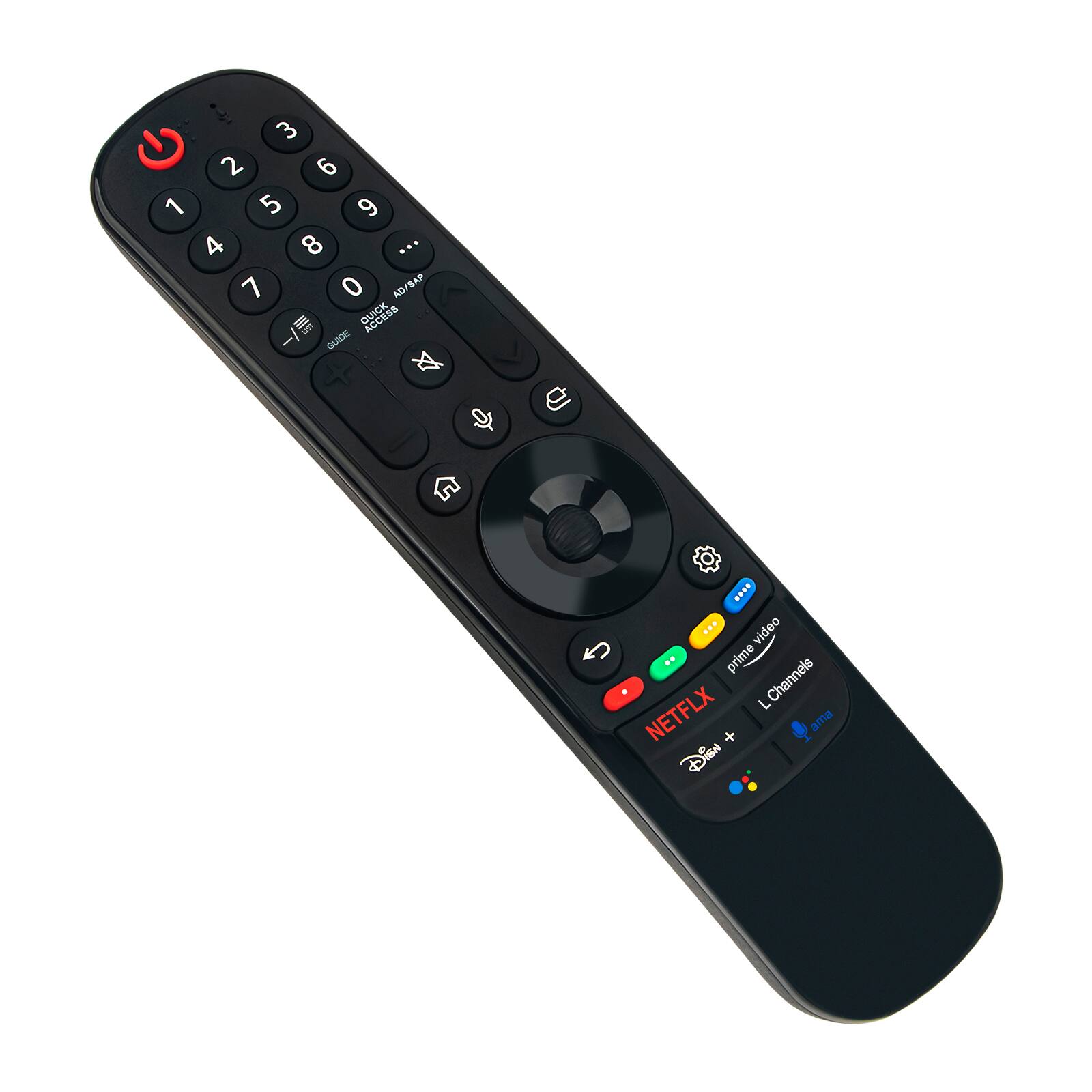 3 2 6 1 5 9 4 8 ... 7 0  
SAP AC = QUICK ACCESS  
...  
video prime  
L Channels  
NETFLX  
ama  
DISN