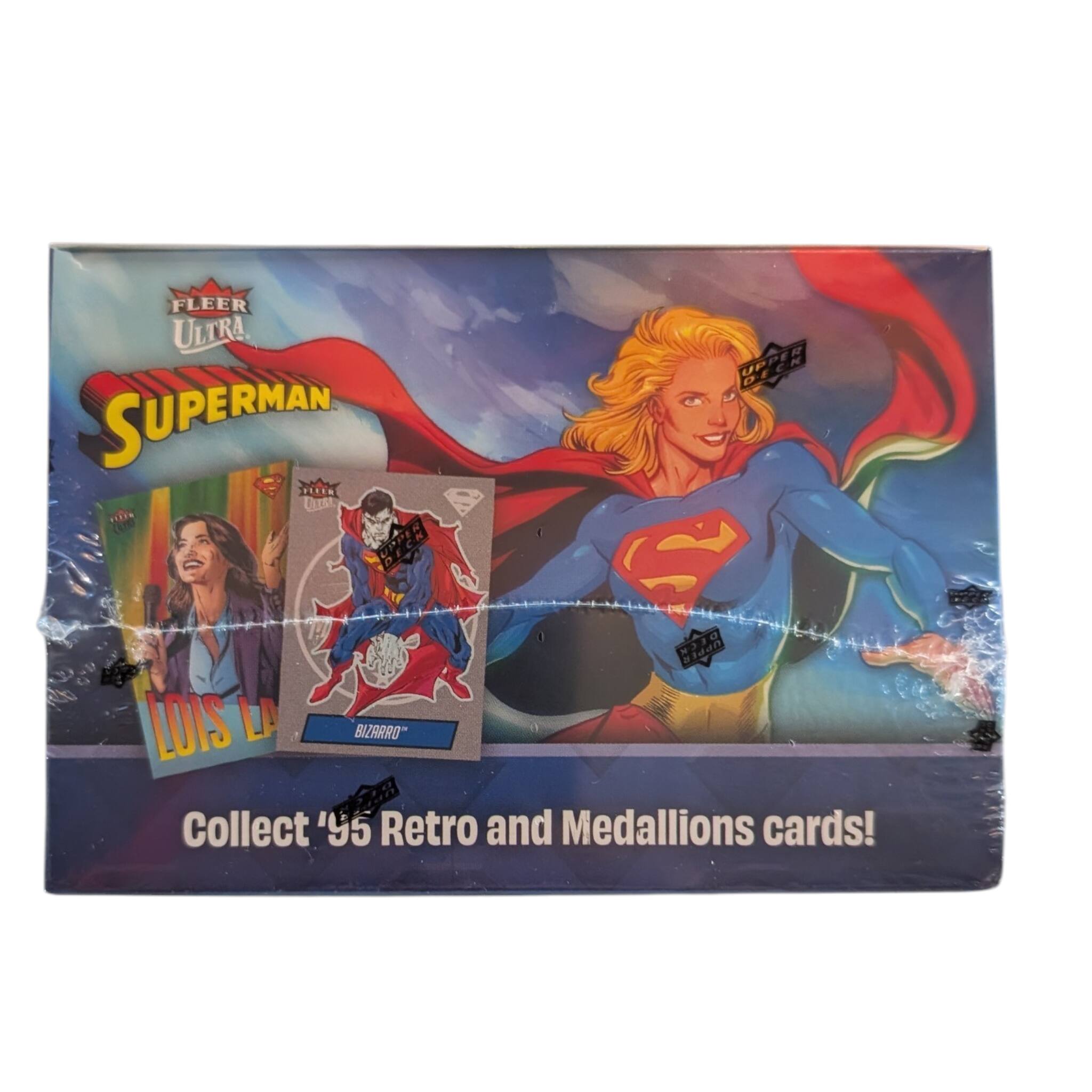 FLEER ULTRA SUPERMAN  
Collect '95 Retro and Medallions cards!  
LOIS LANE  
BIZARRO
