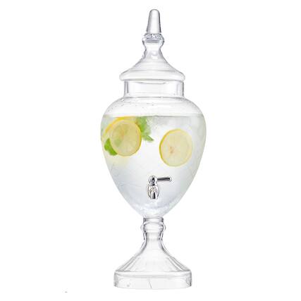 Front. Jay Import - Winston Beverage Dispenser 128OZ. - Clear.