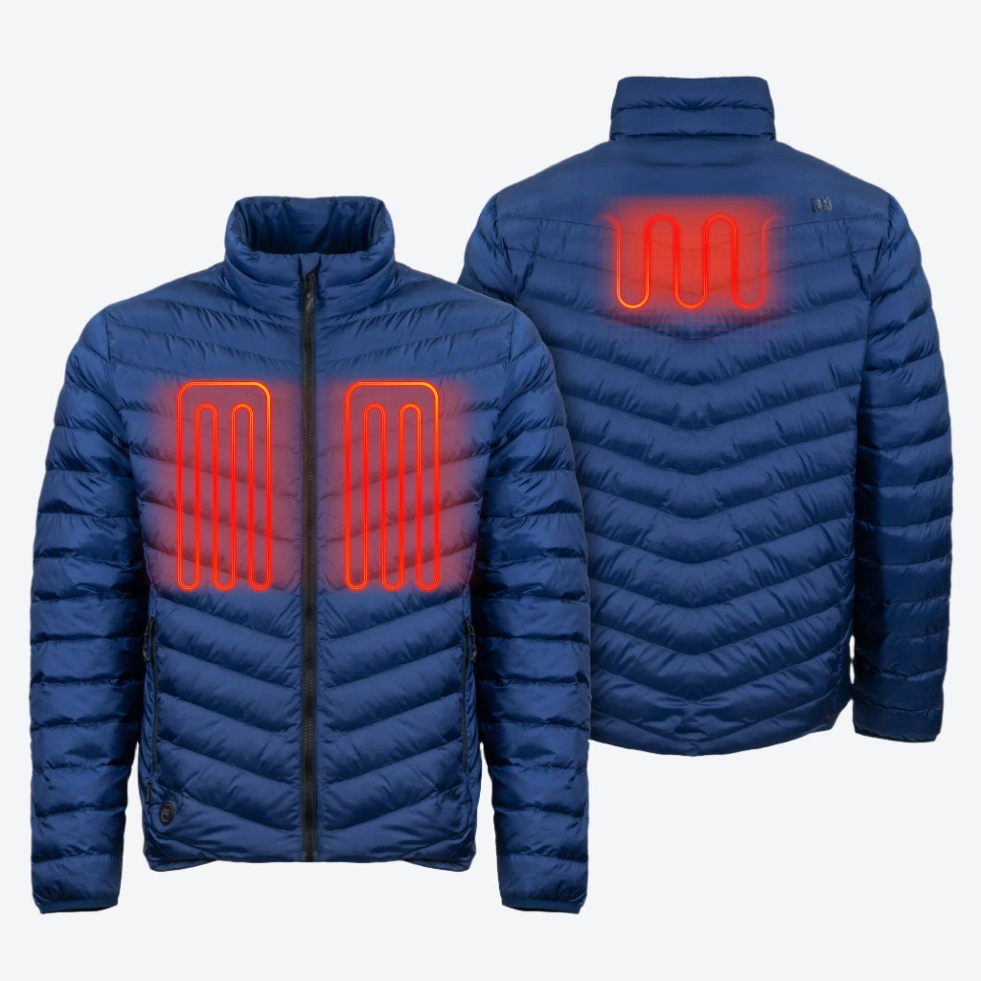Alt View 1. Mobile Warming - Men's Backcountry Xtera Heated Jacket - Navy.