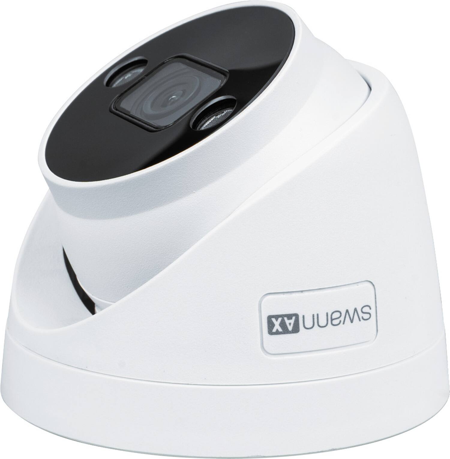 Angle. Swann - Swann AdvancedX 4K Security Camera PoE Outdoor Dome, Color Night Vision, Smart Video Analytics/Alerts, Motion Detect - White.