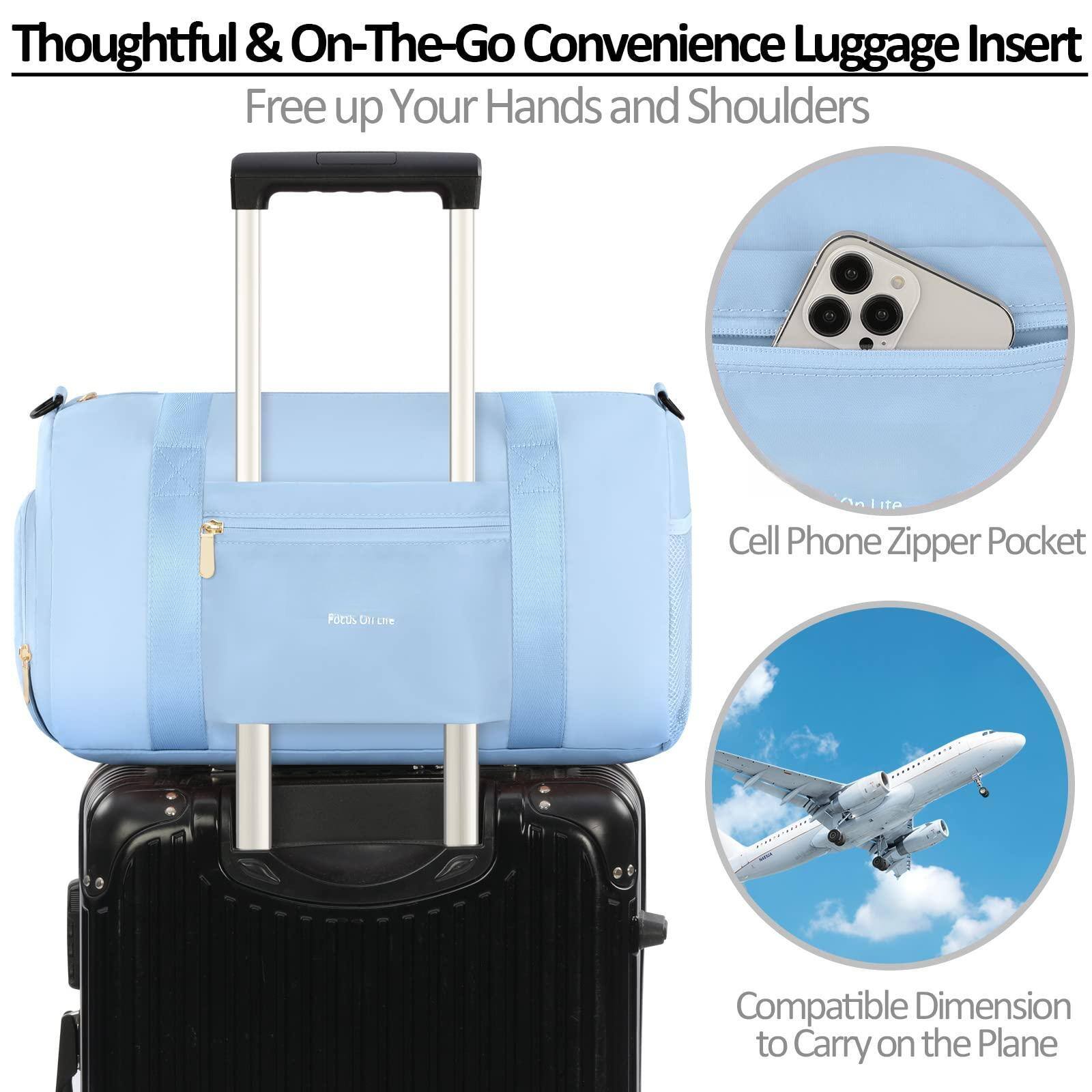 Paradigms Interiors Gym Bag For Women With Shoe Compartment Waterproof ...