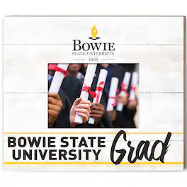 Jardine - Bowie State Bulldogs 11'' x 13'' Grad Picture Frame - White