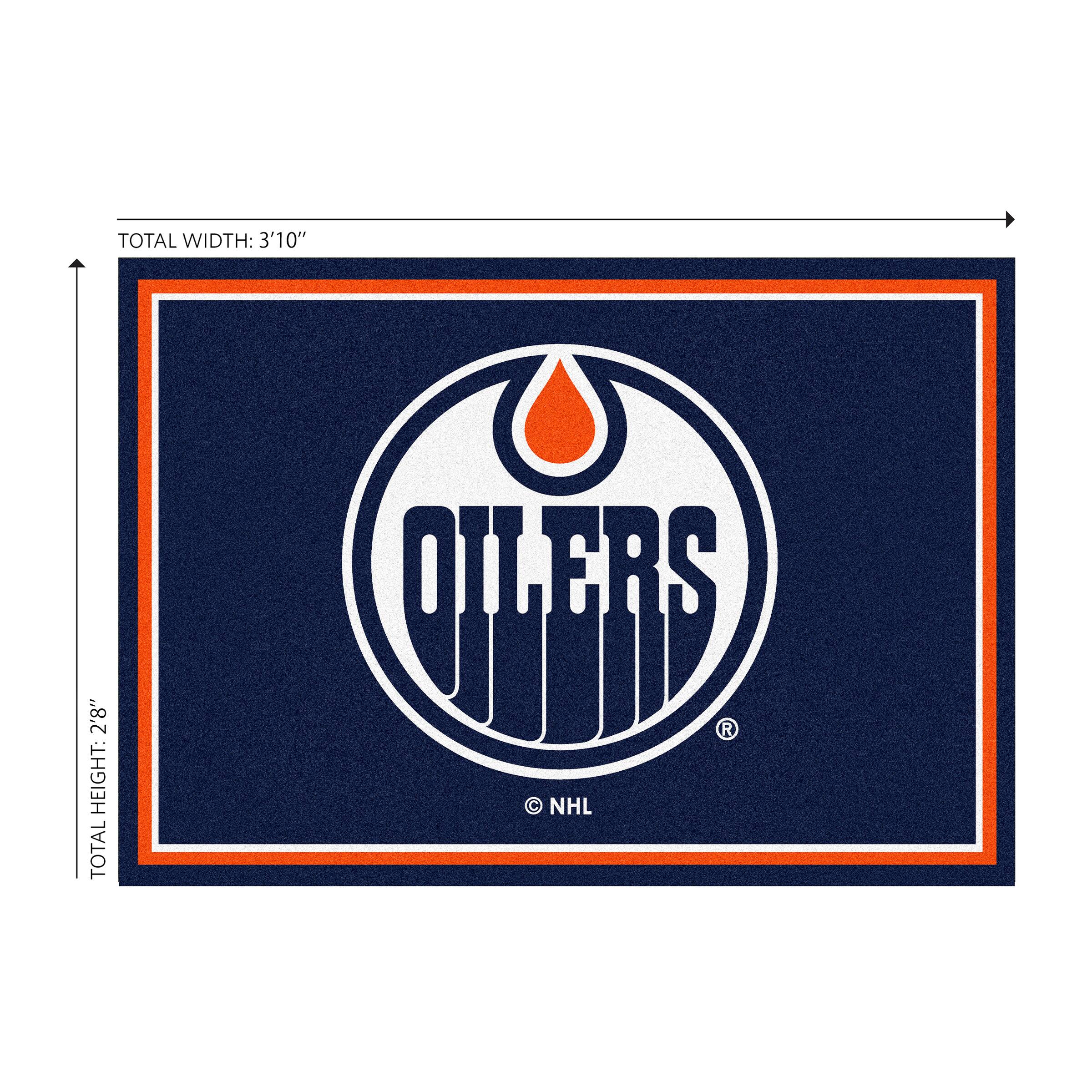 TOTAL WIDTH: 3'10"  
TOTAL HEIGHT: 2'8"  

OILERS  
© NHL