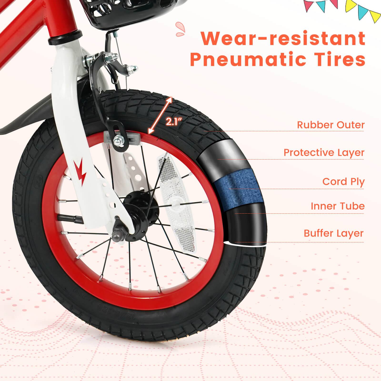 Wear-resistant Pneumatic Tires

2.1" Rubber Outer Protective Layer Cord Ply Inner Tube Buffer Layer