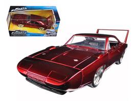 1969 Dodge Charger Daytona "Fast & Furious 7" (2015) Movie 1/24 Diecast Model Car by Jada - Red