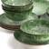 Alt View 6. Elama - Elama Oceanus 16 Piece Porcelain Double Bowl Dinnerware Set in Green - Green.