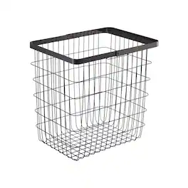 Yamazaki Home - Wire Basket (15" H) - Steel - Black