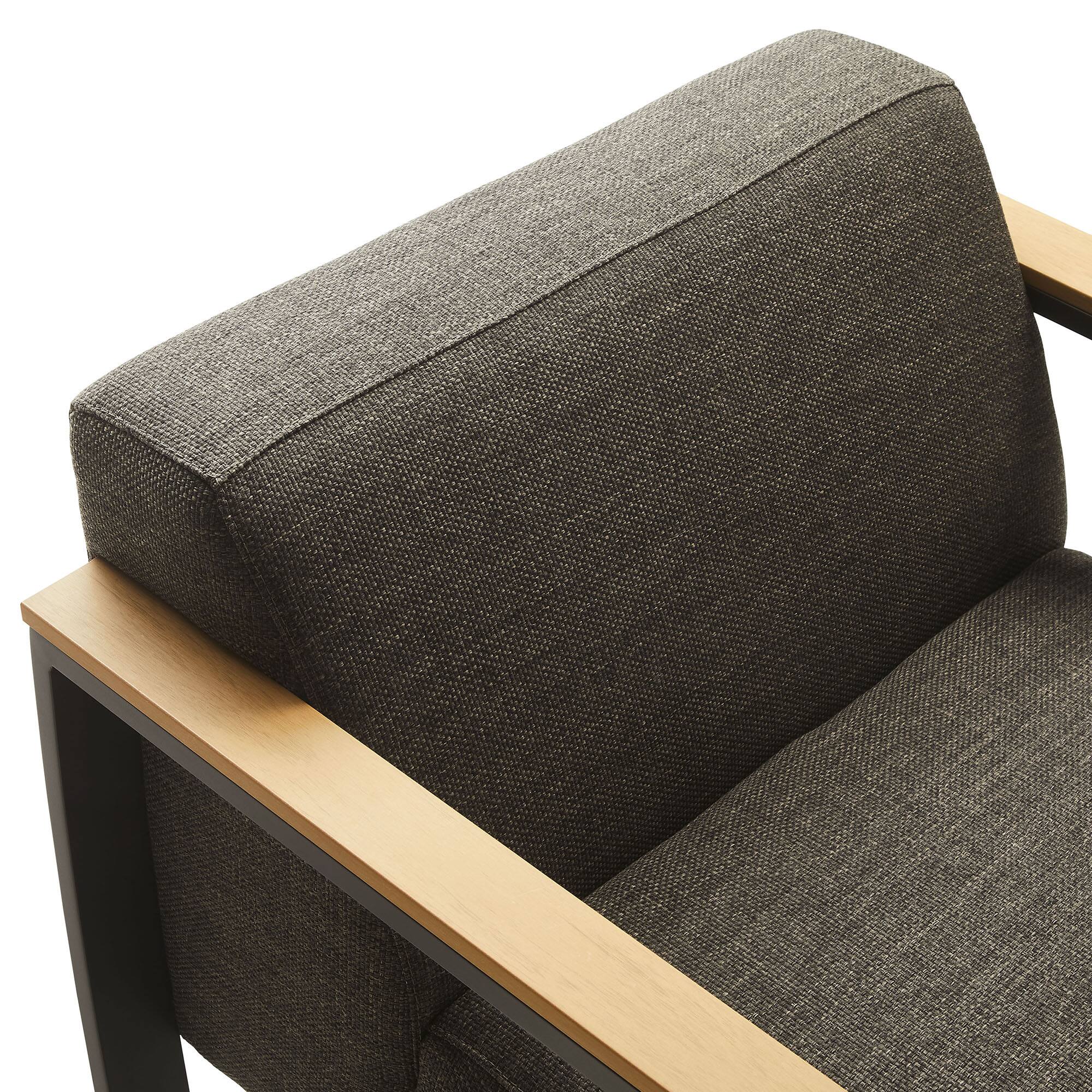 Alt View 6. Modway - Sauve Outdoor Patio Aluminum and Fabric Armchair by Modway - Charcoal Smoke.