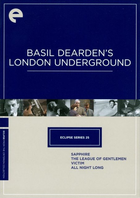 Basil Dearden's London Underground [Criterion Collection] [4 Discs ...