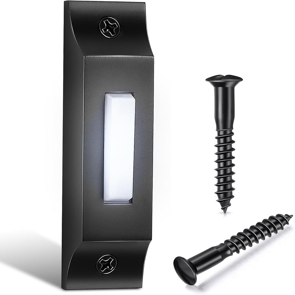 Schertz - Universal Garage Door Opener Switch, Solid and Sleek Metal Wall Mounted - ‎Matte Black