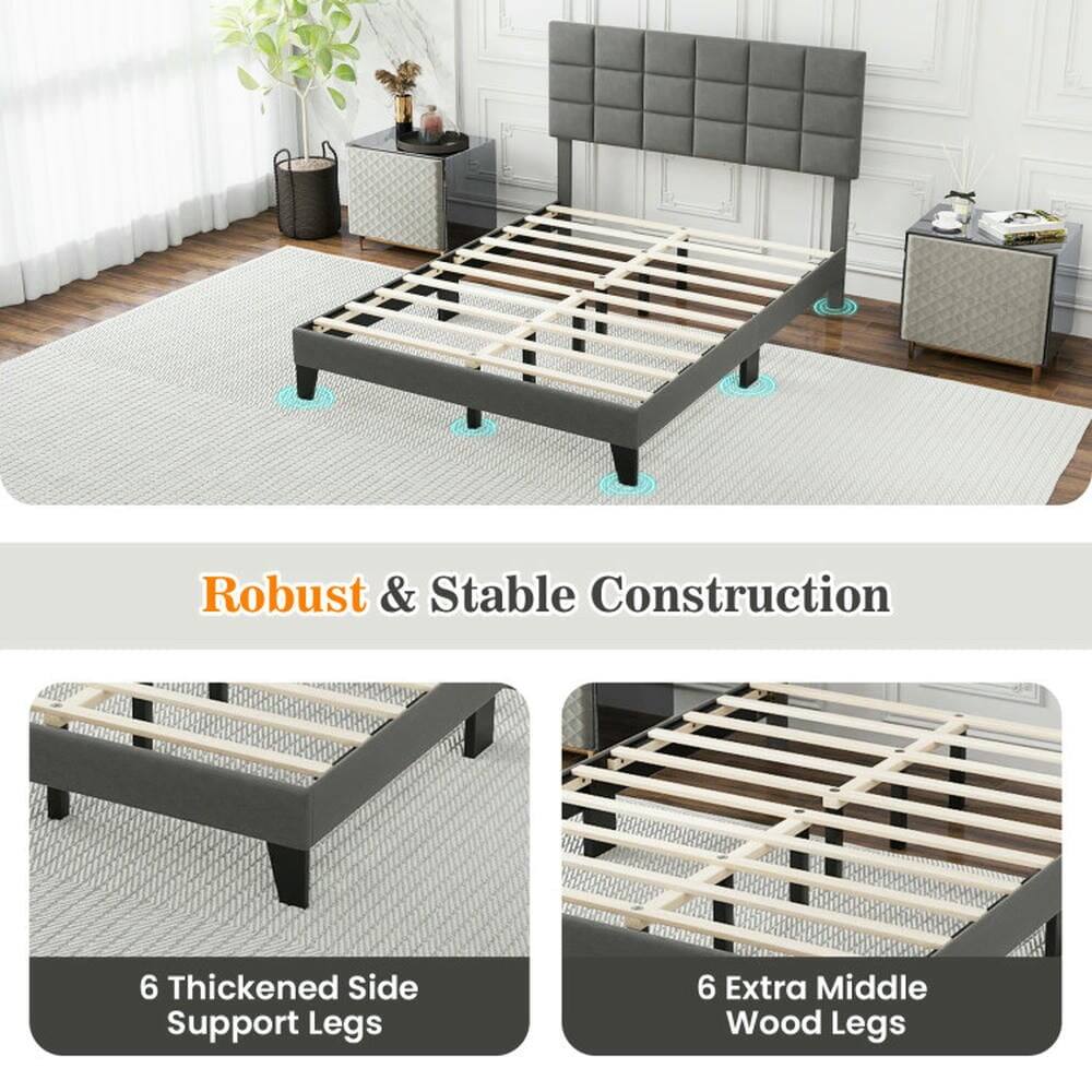 Robust & Stable Construction  
6 Thickened Side Support Legs  
6 Extra Middle Wood Legs