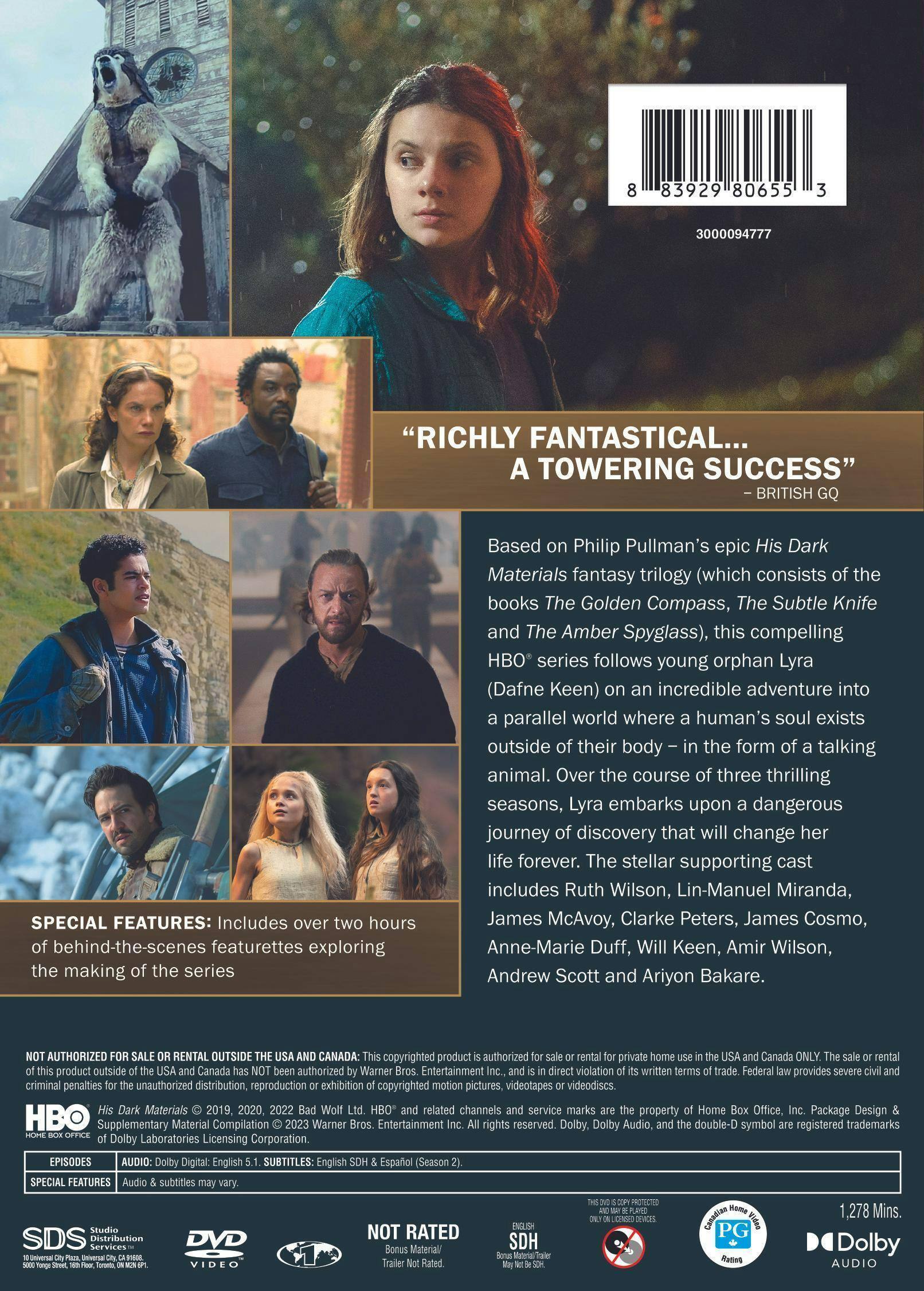 Angle. His Dark Materials: The Complete Series (Box Set) [DVD].