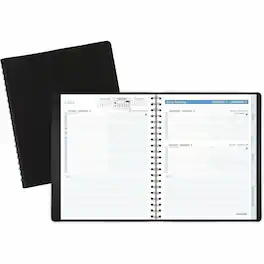 AT-A-GLANCE - Medium Daily 1 Year January 2026 to December 2026 6 1/2" x 8 3/4" Sheet Size White Sheet Wire Bound Planner
