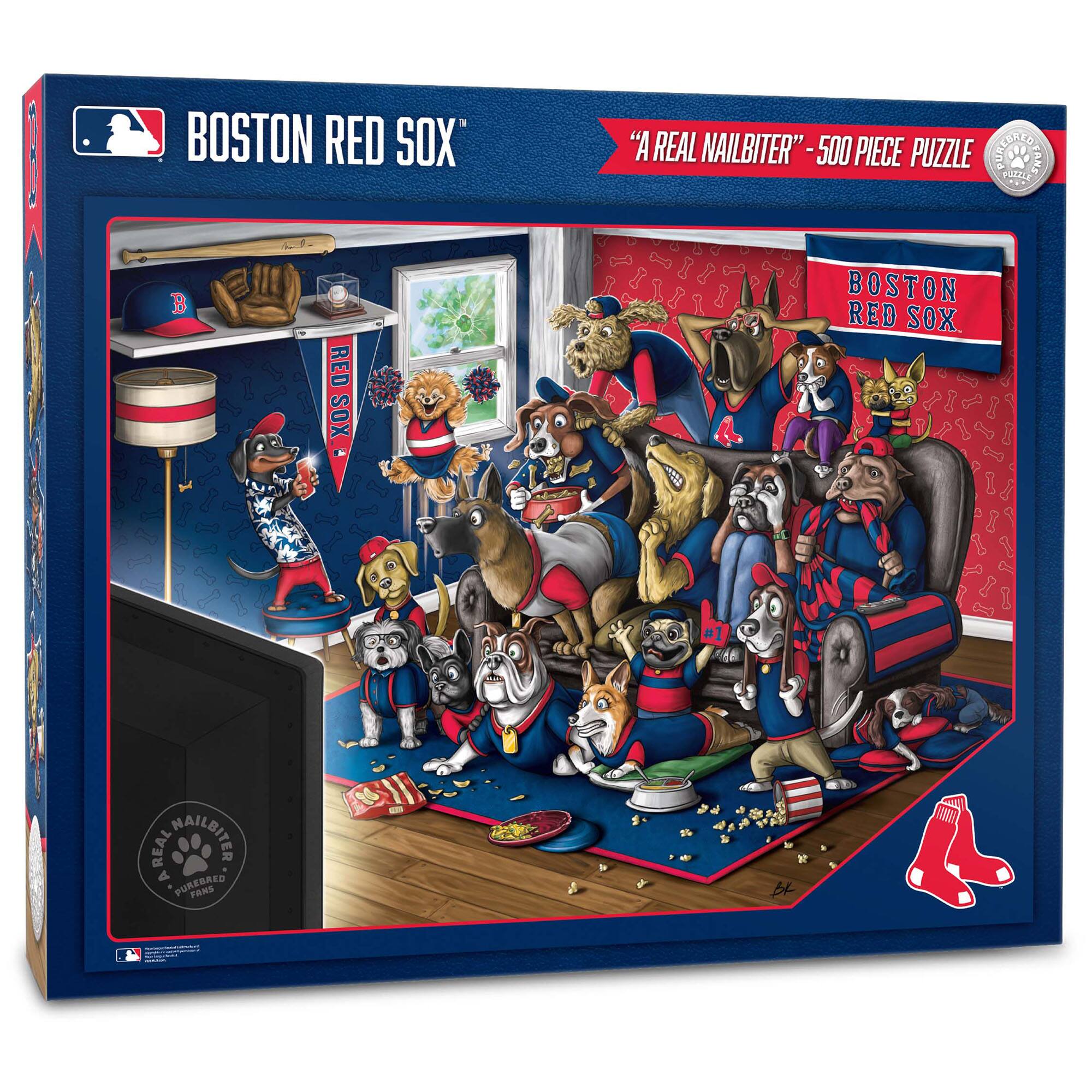 BOSTON RED SOX

"A REAL NAILBITER" - 500 PIECE PUZZLE

BOSTON RED SOX

A REAL NAILBITER
PUREBRED FANS