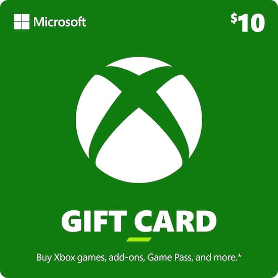 10 gift card xbox outlet one
