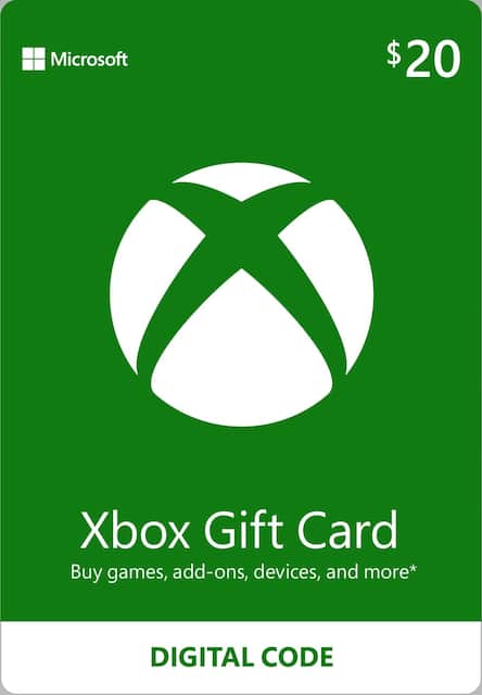 Microsoft Xbox 20 Gift Card Digital K4w 00028 Best Buy