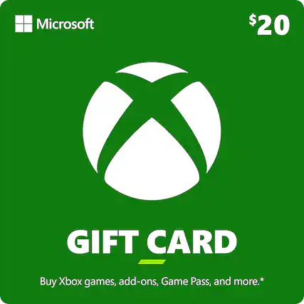 Front. Microsoft - Xbox $20 Gift Card - Green.
