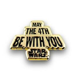 SalesOne LLC - Star Wars May The Fourth Be With You Pin Gold Edition | Star Wars Collector Pin - Black/Gold
