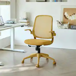 Anysun - Ergonomic Color Office Chair – High Back Mesh, Flipping Armrests, Molded Foam Seat – Rotating, Lifting Multi‑Functional - Yellow