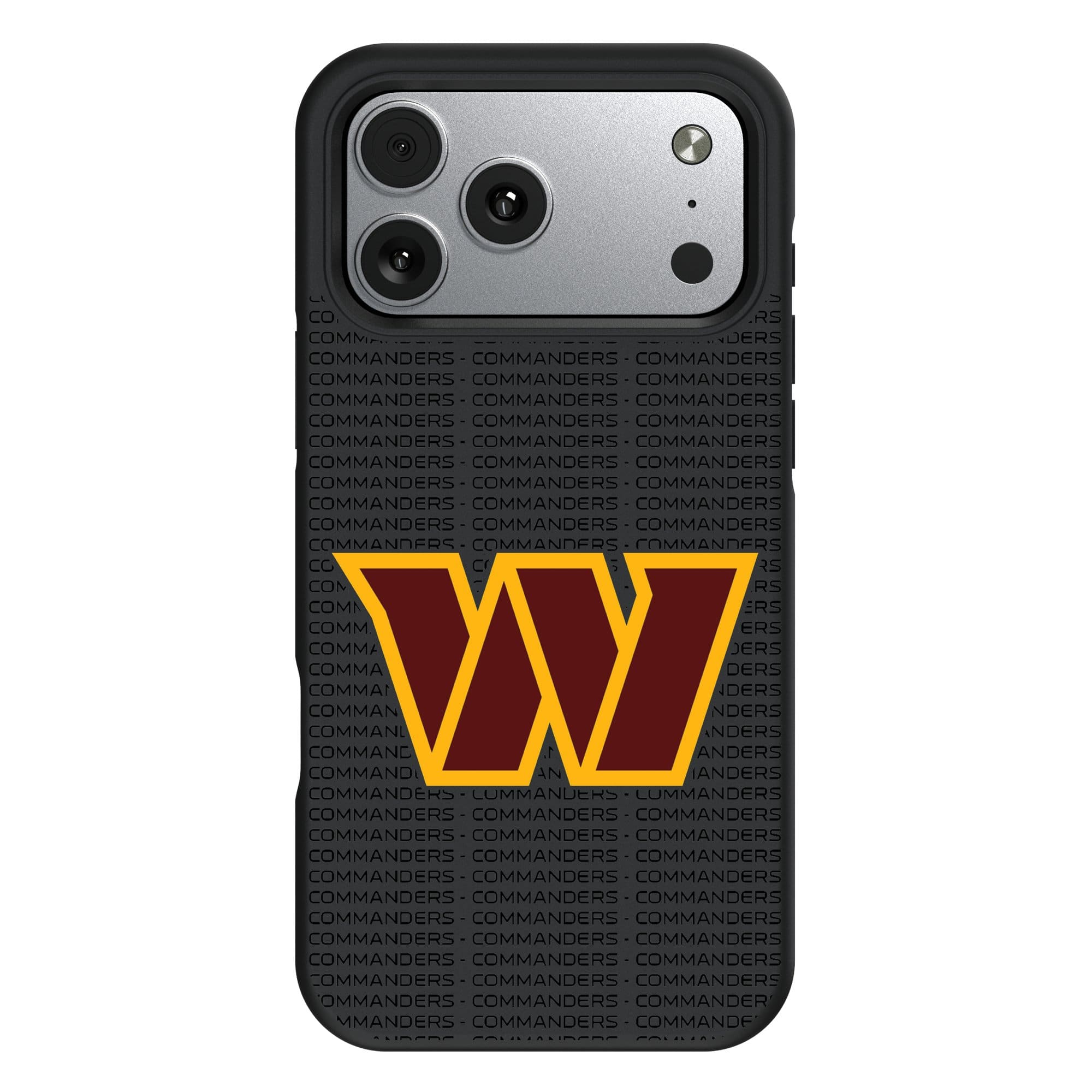 Keyscaper - NFL - Washington Commanders iPhone Text Backdrop Design Bump Case - 15 Pro - Multicolor