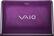 Front Standard. Sony - VAIO Laptop / Intel® Core™ i3 Processor / 14" Display / 4GB Memory / 640GB Hard Drive - Violet.