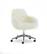 Front. Linon Home Décor - Modern Office Chair with Arms - Off-White.