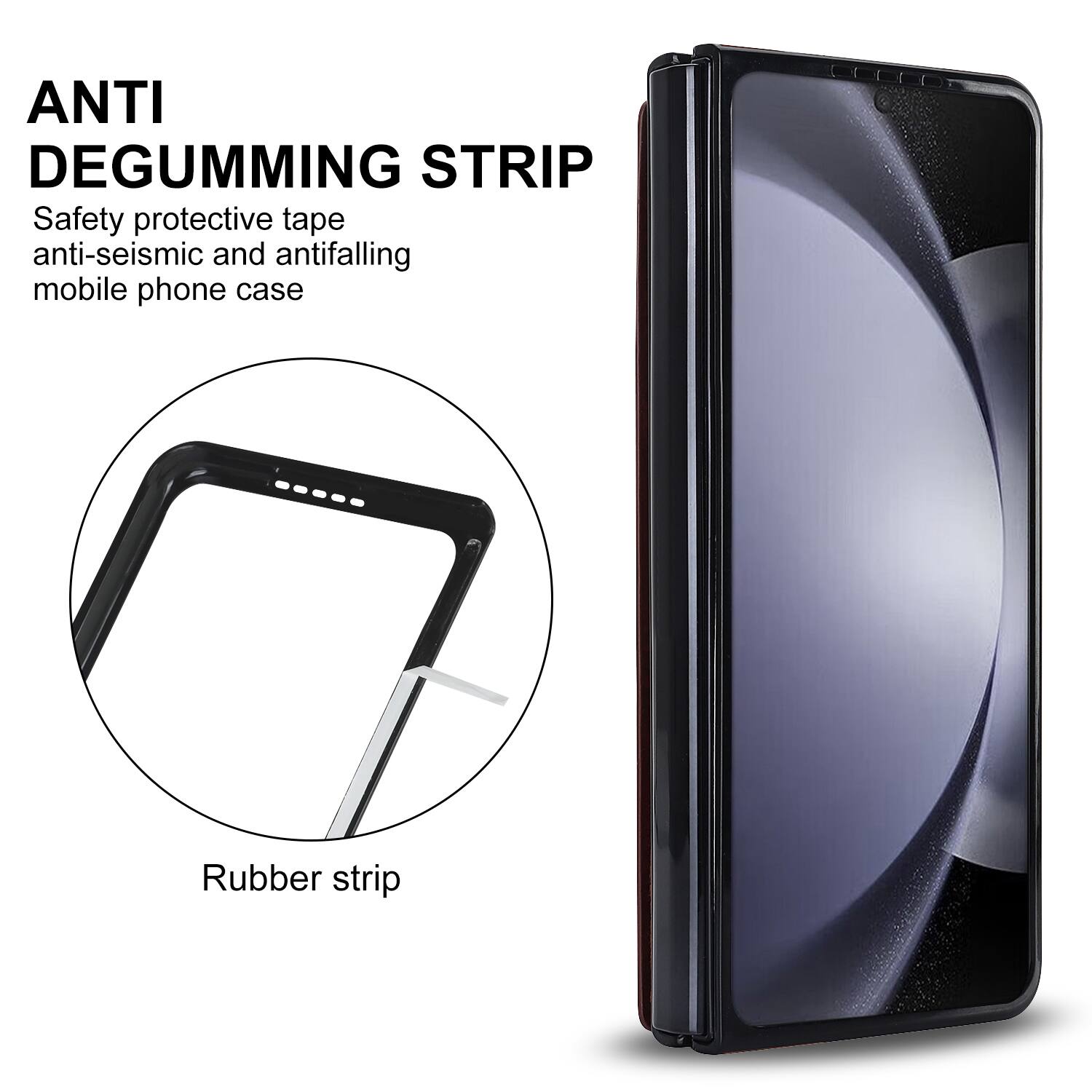 ANTI DEGUMMING STRIP  
Safety protective tape anti-seismic and antifalling mobile phone case  
Rubber strip
