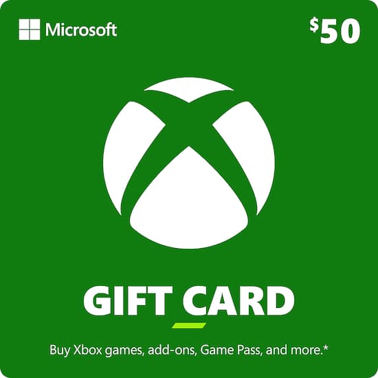 Microsoft Xbox $50 Gift Card [Digital] K4W-00038 - Best Buy