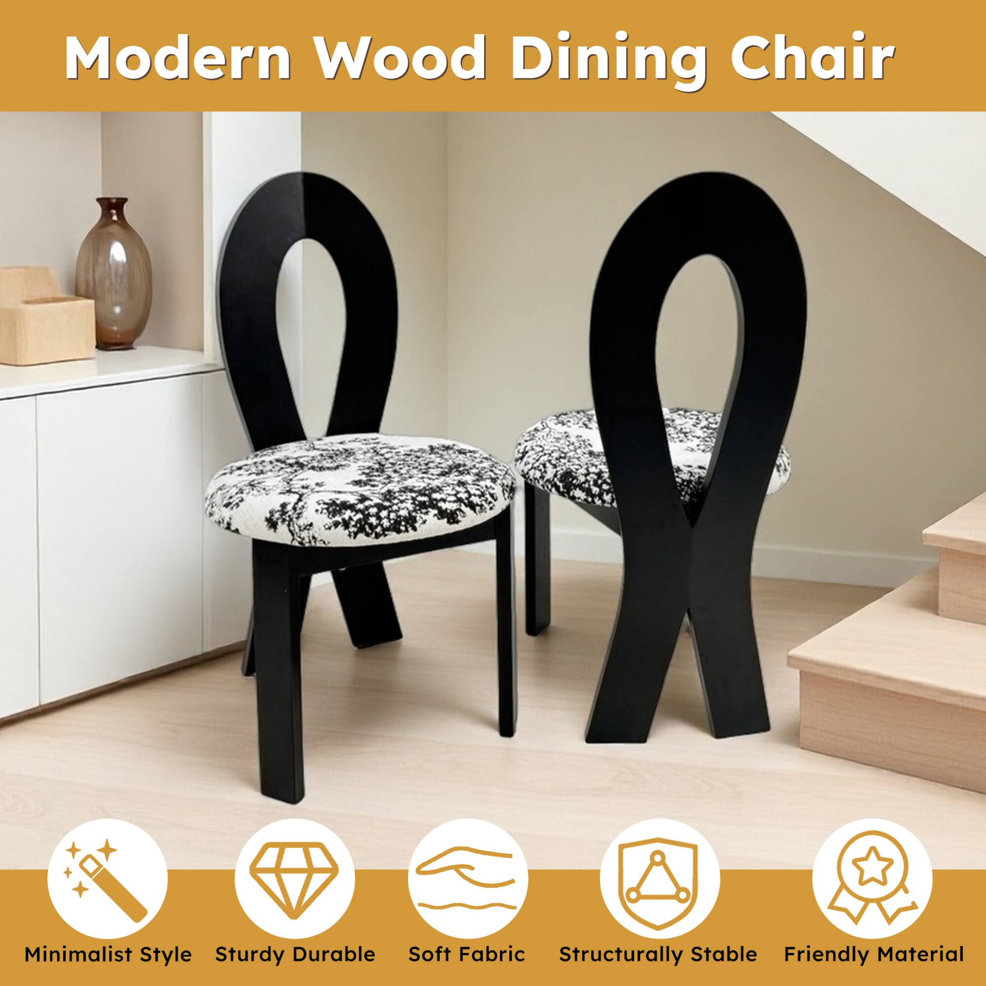 Modern Wood Dining Chair

- Minimalist Style
- Sturdy Durable
- Soft Fabric
- Structurally Stable
- Friendly Material