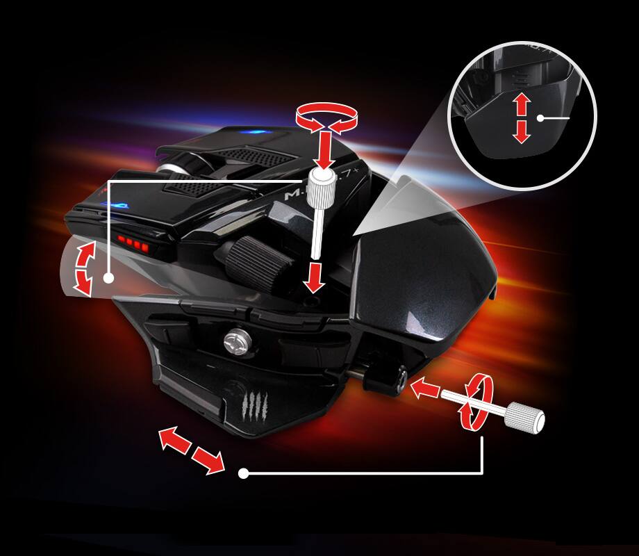 Mad Catz M.M.O. 7+ Wireless Gaming Mouse with 22 Programmable