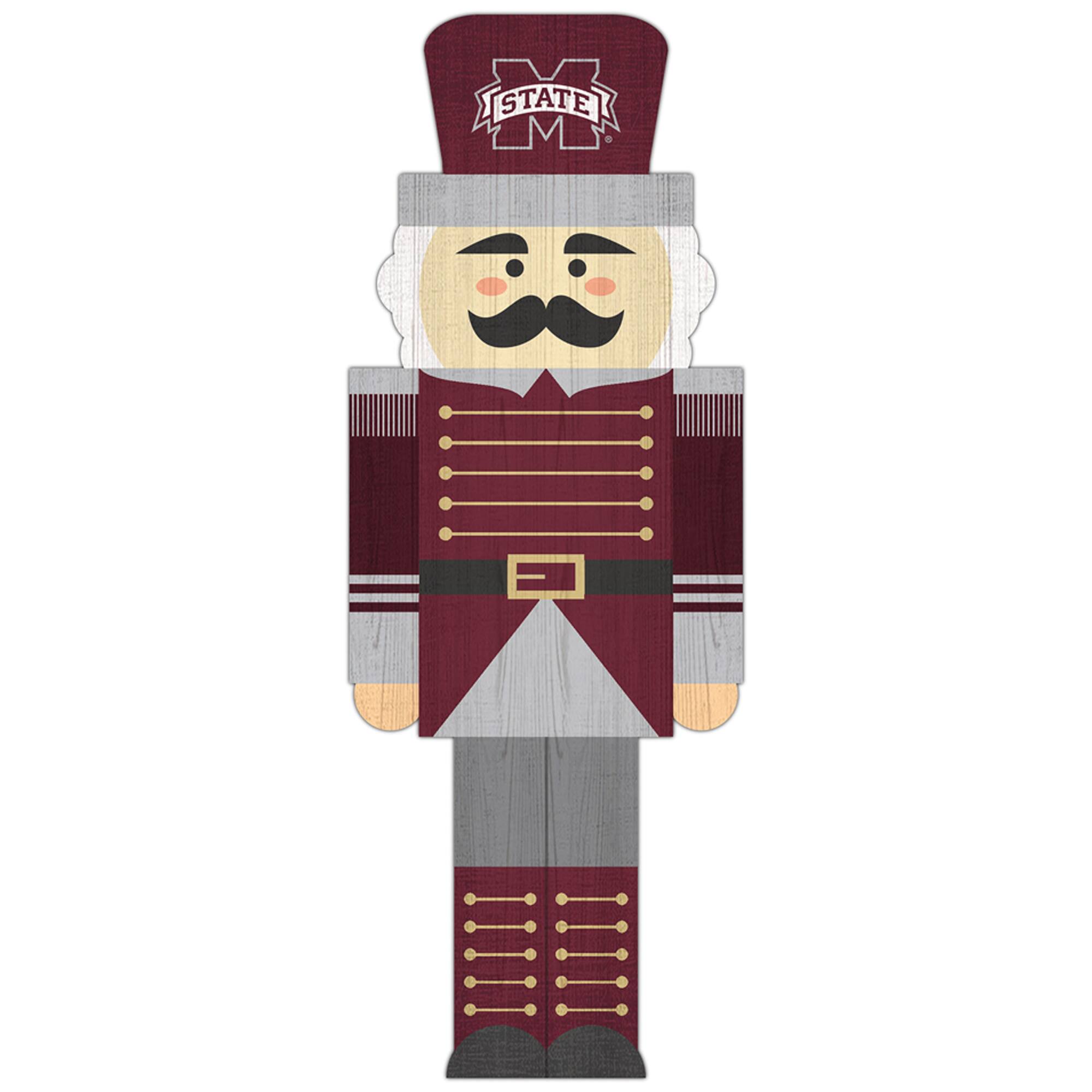 Mississippi State Bulldogs 31'' Nutcracker Leaner