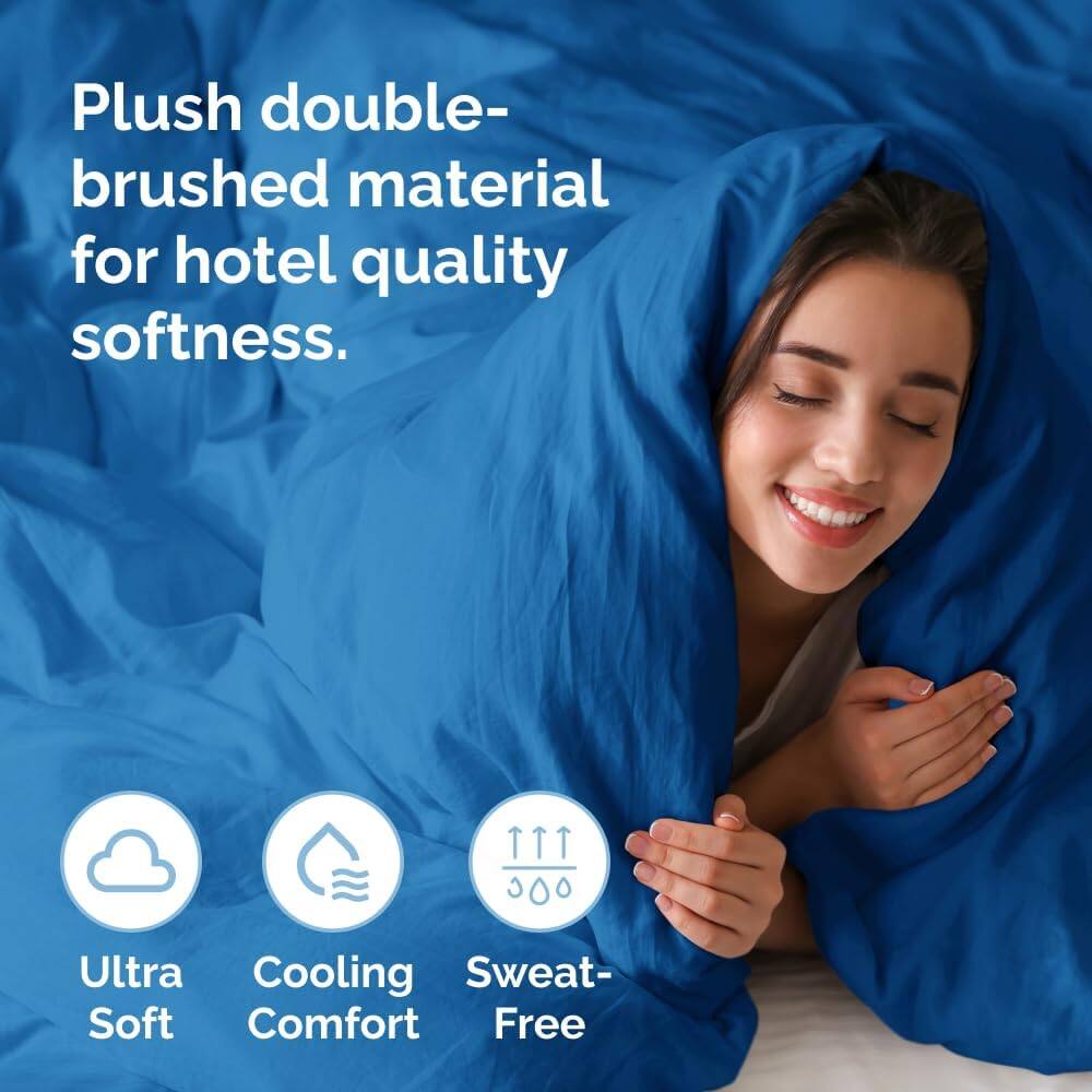 Plush double-brushed material for hotel quality softness.

Ultra Soft  
Cooling Comfort  
Sweat-Free